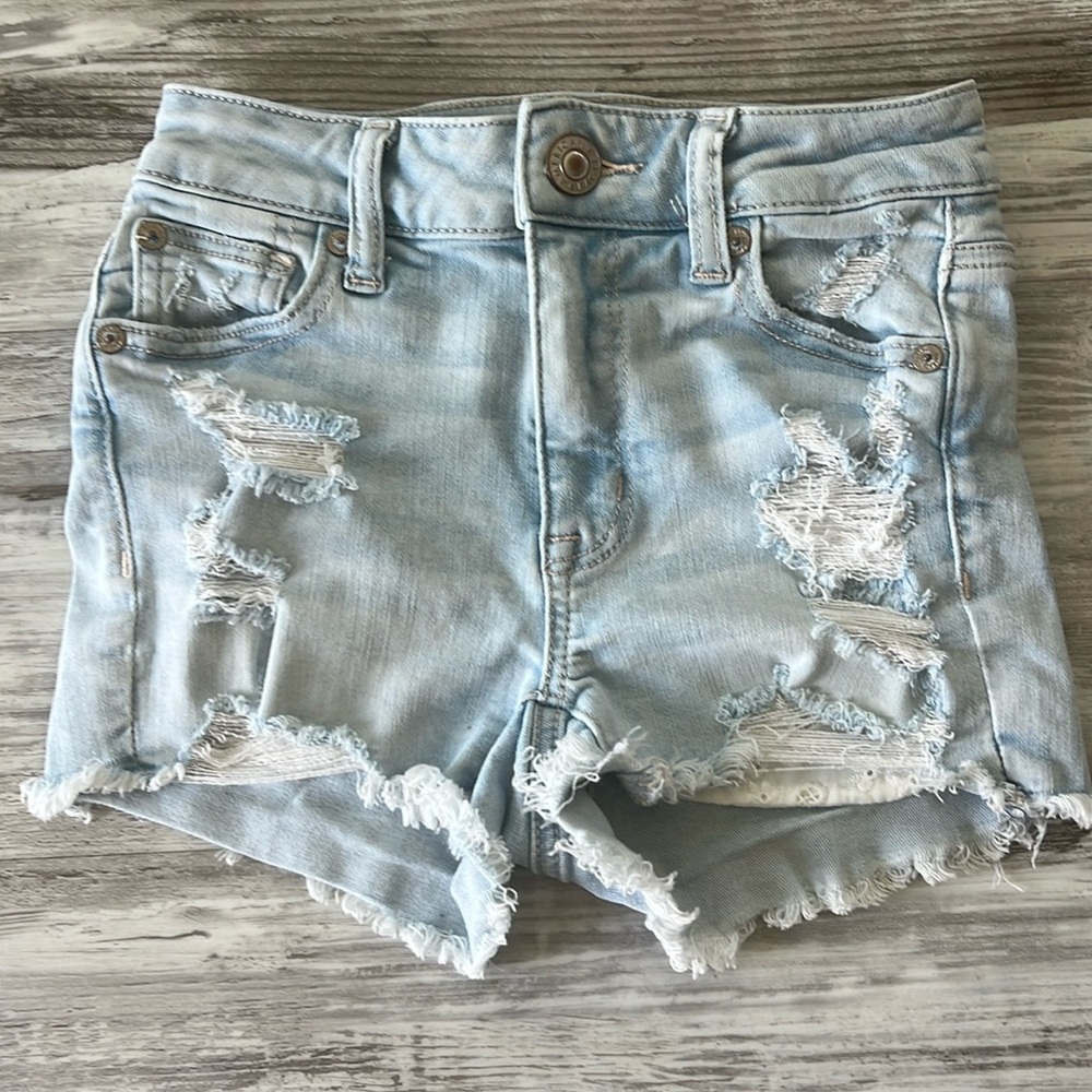 American Eagle denim cut off shorts - size 00